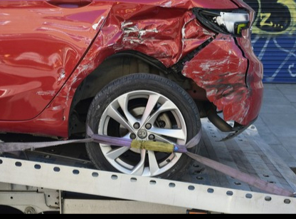 Front collision of two vehicles in New York illustrating immediate post-accident steps